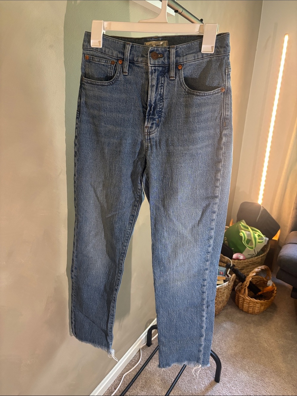 Madewell Straight-Leg Jeans in Medium Blue Wash